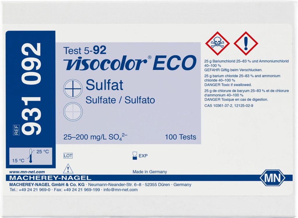 Test Sulfat SO42- VISOCOLOR ECO