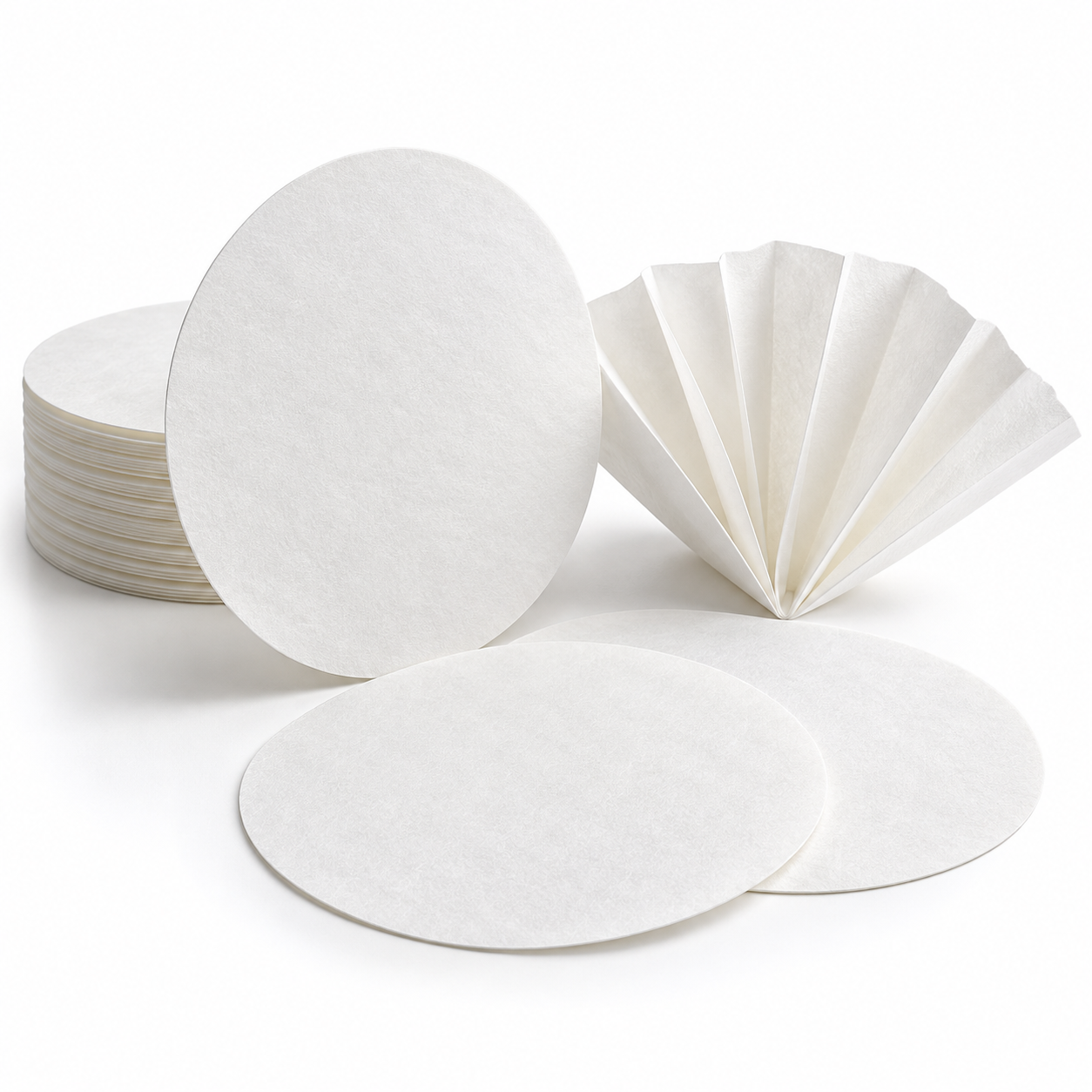 Hârtie de filtru calitativă în discuri și filtre pliate